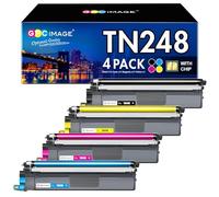 GPC IMAGE TN248VAL TN248CMYK Toner Compatible avec Brother TN-248 TN248XL pour Brother MFC-L3760CDW Toner DCP-L3560CDW MFC-L3740CDW MFC-L8390CDW HL-L3240CDW (Lot de 4, Noir, Magenta, Jaune, Cyan)