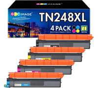 Gpc Image Tn248Xl Tn248 Hl-L3240Cdw Mfc-L3760Cdw Avec Puce Toner Compatible Pour Brother Tn-248Xl Tn-248 Tn-248Bk Tn-248Cmyk Tn-248Val Pour Brother Hl-L8240Cdw Mfc-L8390Cdw Dcp-L3520Cdwe, 4 Pack