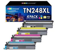 GPC Image TN248XL TN248 Lot de 4 Toners compatibles avec Brother MFC-L3760CDW pour Brother MFC-L3740CDW Toner TN248 TN-248 XL TN-248 DCP-L3560CDW DCP-L3520CDW HL-L3240CDW HL-L3220CWE