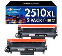 GPC Image TN2510XL TN-2510XL Cartouche de Toner Compatible pour Brother TN-2510 XL TN2510 XL pour DCP-L2620DW MFC-L2800DW HL-L2400DWE MFC-L2827DW HL-L2445DW DCP-L2660DW MFC-L2860DW (Noir, 2 Pack)