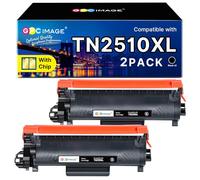 GPC Image TN2510XL TN-2510XL Cartouche de Toner Compatible pour Brother TN-2510 XL TN2510 XL pour DCP-L2620DW MFC-L2800DW HL-L2400DWE MFC-L2827DW HL-L2445DW DCP-L2660DW MFC-L2860DW (Noir, 2 Pack)