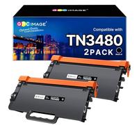 GPC IMAGE TN3480 TN-3480 Toner compatible avec BrotherTN 3480 TN3430 pour HL-L5000DN HL-L5100DN HL-L5100DNT HL-L5100DNTT HL-L5200DW DCP-L5500DN MFC-L5750DW MFC-L5700DW (2 Noir