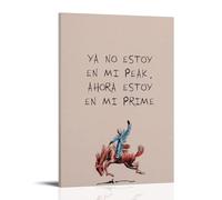 GPCLJW Bad Bunny Nobody Knows What's Going To Happen Tomorrow Art mural moderne imperméable pour salon, chambre à coucher, bureau, salon, 50 x 75 cm, style 6 avec cadre