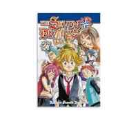 GPCLJW The Seven Deadly Sins Art mural moderne imperméable pour salon, chambre à coucher, bureau, salon, 30 x 45 cm, style sans cadre