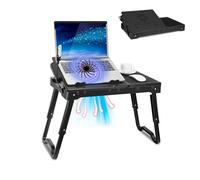 GPCT Table d'ordinateur Portable pour lit, Plateau de Table de lit pour Manger et Ordinateurs Portables avec Support réglable pour Ordinateur Portable, Bureau Multifonction avec Tapis de