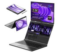 GPD Duo Ordinateur Portable à Double écran : 13.3 » Ecrans OLED, AMD Ryzen AI 9 HX 370, 32GB RAM, 1TB SSD, Support Stylus, 10-Point Touch, 4096 Niveaux de Pression, Dual 360° Hinge, AI PC