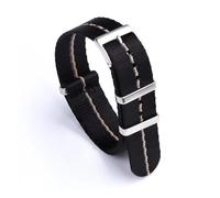 GPDMNBNX, Ceinture de sécurité à chevrons, bracelet en Nylon, nouveau matériau, accessoires de bracelet de montre rayés(Black Blue khaki,20mm)