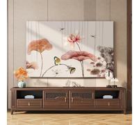 GPDNBIEU, 32-80 Pouces épaissi LCD/LED Mode Moderne Couverture d'affichage décorative intérieur TV Protecteur d'écran(Flower,45-48inch)