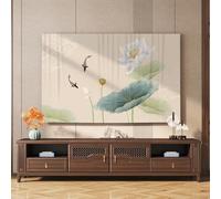 GPDNBIEU, 32-80 Pouces épaissi LCD/LED Mode Moderne Couverture d'affichage décorative intérieur TV Protecteur d'écran(Flower4,32inch)