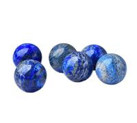 GPDNBIEU Boule de Cristal en Fluorite, Ensemble de 6 Boules Cristal en Forme sphère Pierres précieuses Lapis Lazuli Naturelles, for la décoration Maison, Remplissage Vase, Feng Shui(20~25mm)