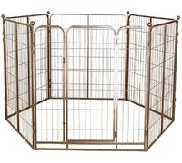 GPDNBIEU, Cage for Chien Pliable intérieure, Assemblage Libre, clôture for, Moyenne et Petite Taille, Facile à Nettoyer(Brown,86x43x60cm)