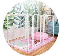 GPDNBIEU, Cage for Chien Pliable intérieure, Assemblage Libre, clôture for, Moyenne et Petite Taille, Facile à Nettoyer(White,86x43x60cm)