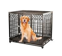 GPDNBIEU, Cage for Chien Robuste avec Plateau Amovible Polyvalent, Niche intérieure spacieuse for, Cage for de Style Meuble Mobile