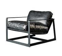 GPDNBIEU, Canapé Simple Italien, Chaise Nordique légère de Luxe, Paresseux, Salon, Chambre à Coucher, café, Loisirs(Glossy Black)