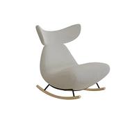 GPDNBIEU, Chaise à Bascule de célébrité Nordic Net, Chaise canapé Paresseux Luxe léger, Simple Salon Balcon, Longue Loisirs Domicile(White)