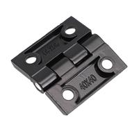 GPDNBIEU, Charnières bout à porte noire roulement de armoire boîte bijoux ABS matériel charnière for charnières meubles, 60x60mm(40x40mm)