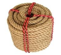 GPDNBIEU, Corde de Jute torsadée de 10mm, corde de chanvre épaisse, corde de Manille for le Fitness et l'entraînement de force(10MM 20M)