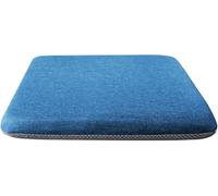 GPDNBIEU, Coussin De Siège en Mousse À Mémoire Forme Super Doux, Chaise Bureau Respirant Carré Lavable Et Amovible, Oreiller Sol Durable, Couleur: Azur(Indigo,40x40cm(1pc))