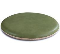 GPDNBIEU, Coussins de Chaise Ronds en Cuir, Coussin siège Rond Mousse à mémoire Forme, Coussins Amovibles avec Fermeture éclair cachée(Fruit Green,33cm)
