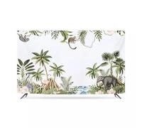 GPDNBIEU, Couverture de 32 à 80 Pouces, Tissu Universel Motif Jungle for téléviseurs LCD/LED, décoratif résistant aux Rayures(Tree4,55inch)