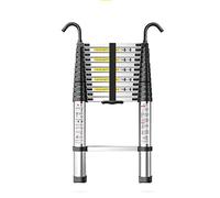 GPDNBIEU, Échelle télescopique 8 m, 7 m, 6 m, 5 m, 4 m, 3 m, 2 m, 1 m de Hauteur, échelle Pliante en Aluminium Robuste avec Crochets - Échelle télescopique Portable Polyvalente(4.1m/13.5ft)