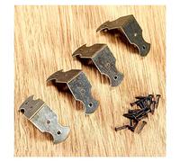 GPDNBIEU, Edge 4 pièces protecteurs d'angle décoratifs en Bronze Coffret Cadeau Pieds Supports de Protection Jambe