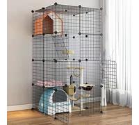 GPDNBIEU, Enclos for Chat, Cages for Petits Chiens d'intérieur, Parc for Animaux de Compagnie for Chats, for Extra Large Amovible, Cage for avec Portes(75 * 75 * 146cm)