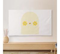 GPDNBIEU, Floral 32-80 Pouces LCD/LED/Plasma téléviseurs Tissu décoratif Protecteur d'écran intérieur écran Plat Couverture en(Flower2,58-60inch)