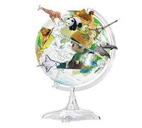 GPDNBIEU, Globe rotatif automatique à 360 °, 8.5 pouces, avec carte du monde, éducatif, marquage de texte clair(C)