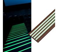 GPDNBIEU, Glow Protecteurs de Bord Marche d'escalier Nez Bordure Escaliers Autocollants Garniture Couvre-marches for escaliers intérieurs et extérieurs(Brown 5cm,L 3m)