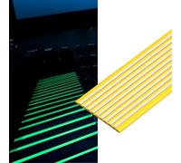 GPDNBIEU, Glow Protecteurs de Bord Marche d'escalier Nez Bordure Escaliers Autocollants Garniture Couvre-marches for escaliers intérieurs et extérieurs(Yellow 10cm,L 3m)