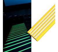 GPDNBIEU, Glow Protecteurs de Bord Marche d'escalier Nez Bordure Escaliers Autocollants Garniture Couvre-marches for escaliers intérieurs et extérieurs(Yellow 5cm,L 25m)