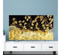 GPDNBIEU, Housse for téléviseurs et moniteurs d'ordinateur LCD/LED/Plasma en Tissu Doux avec imprimé Artistique coloré de 32 à 80 Pouces(Flower3,55inch)