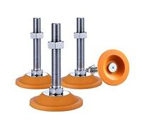 GPDNBIEU, Lot de 4 Pieds nivellement Robustes à vis, Longueur 150 mm (6 Pouces), en Acier au Carbone réglable for établi(D84xM12x150)