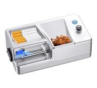GPDNBIEU, Machine à Rouler Les Cigarettes électrique Automatique 6,5/8 mm, Rechargeable, injecteur de Tabac Portable(Silver)