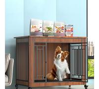 GPDNBIEU, Maison for Animaux de Compagnie Chien Style Familial Lourd, Niche for, Station télévision, Cage Maison for mobilier d'intérieur, for en métal