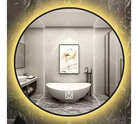 GPDNBIEU, Miroir de Maquillage Mural avec Interrupteur Tactile, lumière Blanche/lumière Chaude, différentes Tailles for Salle Bain et Chambre à Coucher, 50 cm/60 cm/70 cm/80 cm(Warm Light,60cm/24in)