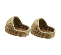 GPDNBIEU, Nid de Lapin, Cage à créatures, Hamster, Cochon d'Inde, Maison for Animaux Compagnie, Grotte, hérisson, literie, lit, d'herbe, Rabbin(Ax2pcs,20X15cm)