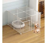 GPDNBIEU, Parc for Chat - Cages for Chats Enclos intérieur for Cage à Furet Caisses for Chiens Chenils for Facile NettoyerEndroit d'exercice idéal for 1 3