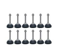 GPDNBIEU, Pieds de nivellement, Ensemble 10 pièces coupelles Pied réglables, Base en Caoutchouc Solide, Pieds articulés, Meubles(60*m16*100mm)