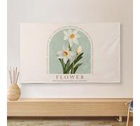 GPDNBIEU, Protecteur d'écran de Conception Artistique d'intérieur 32 à 80 Pouces, for écrans LCD/LED/Plasma, décoration Chambre Coucher/Salon(Flower2,58-60inch)