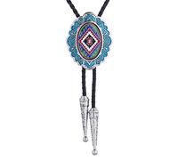 GPDNBIEU, Rétro émail Indien Ethnique Totem Hommes Bolo Cravate Cravate-Costume décontractéWestern Cowboy Shoestring Cravate, Femmes,
