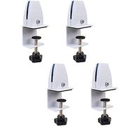GPDNBIEU, Support de cloison, pince d'écran séparation en verre, bureau, support, alliage d'aluminium(White,4PCS)