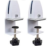 GPDNBIEU, Support de séparation, pince d'écran en verre, bureau, support alliage d'aluminium(White)