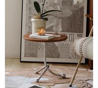 GPDNBIEU, Table Basse sur Pied d'appoint avec Plateau en Bois, Table de canapé for Chambre à Coucher et Petit Espace(/Brown)