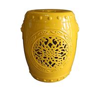 GPDNBIEU, Tabouret de Tambour en céramique tête Lion, Tabouret décoration Jardin, Maison, Salon, Design Creux Fait à la Main