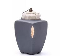 GPDNBIEU Urnes en céramique, Urne funéraire de crémation en céramique fabriquée à la Main - Convient Une Petite quantité restes incinérés(Small)