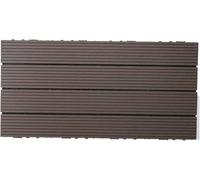 GPECTIFO 1 pièces carrelage de Sol à emboîtement extérieur revêtement de Sol de Patio Temps imperméable à l'eau Patio Jardin Piscine revêtement de Sol d'arrière-Cour(Chocolate)