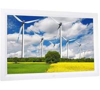 GPECTIFO Cadre Photo numérique 17 Pouces, Lecteur vidéo Haute définition, Album électronique LED, Calendrier, Cadeau, Cadre Photo numérique(Bianco)