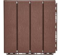 GPECTIFO Carreaux de Patio imbriqués, 1 pièce, Carreaux de Jardin en Plastique, Balcon extérieur, arrière-Cour, revêtement de Sol décoratif for passerelle(Brownish Red)